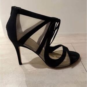 Black satin heels 8.5 - Browns Shoes